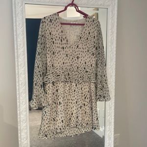 Alec Les Fillies polka-for long sleeve dress - size m